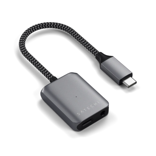 Kup Adapter Satechi von USB-C auf Audio / Aluminium USB-C für USB-C PD 3.0 Audio-Geräte jack 3.5mm - STH90 - {ean13} - Sklep Home Screen