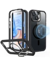 ESR Apple Carcasă Armor Tough Kickstand HaloLock MagSafe iPhone 15 transparent/negru