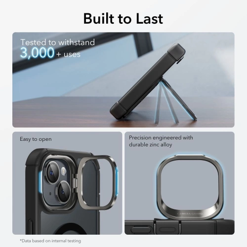 Kup ESR Apple Carcasă Armor Tough Kickstand HaloLock MagSafe iPhone 15 transparent/negru - ESR737 - {ean13} - Sklep Home Screen