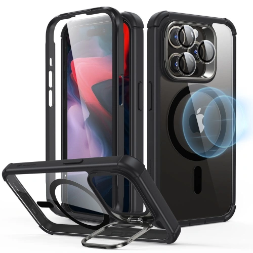 Kup Etui ESR Armor Tough Kickstand HaloLock MagSafe Apple iPhone 15 Pro Čirý/černý - ESR739 - {ean13} - Sklep Home Screen