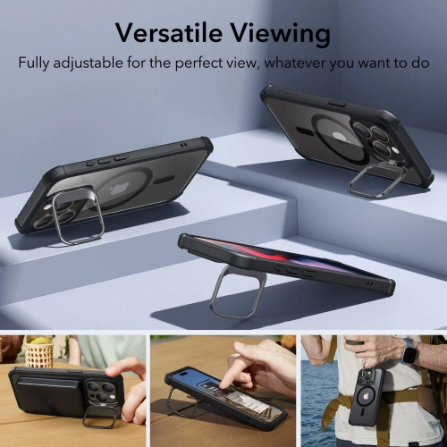 Kup Case ESR Armor Tough Kickstand HaloLock MagSafe Apple iPhone 15 Pro Klar/schwarz - ESR739 - {ean13} - Sklep Home Screen