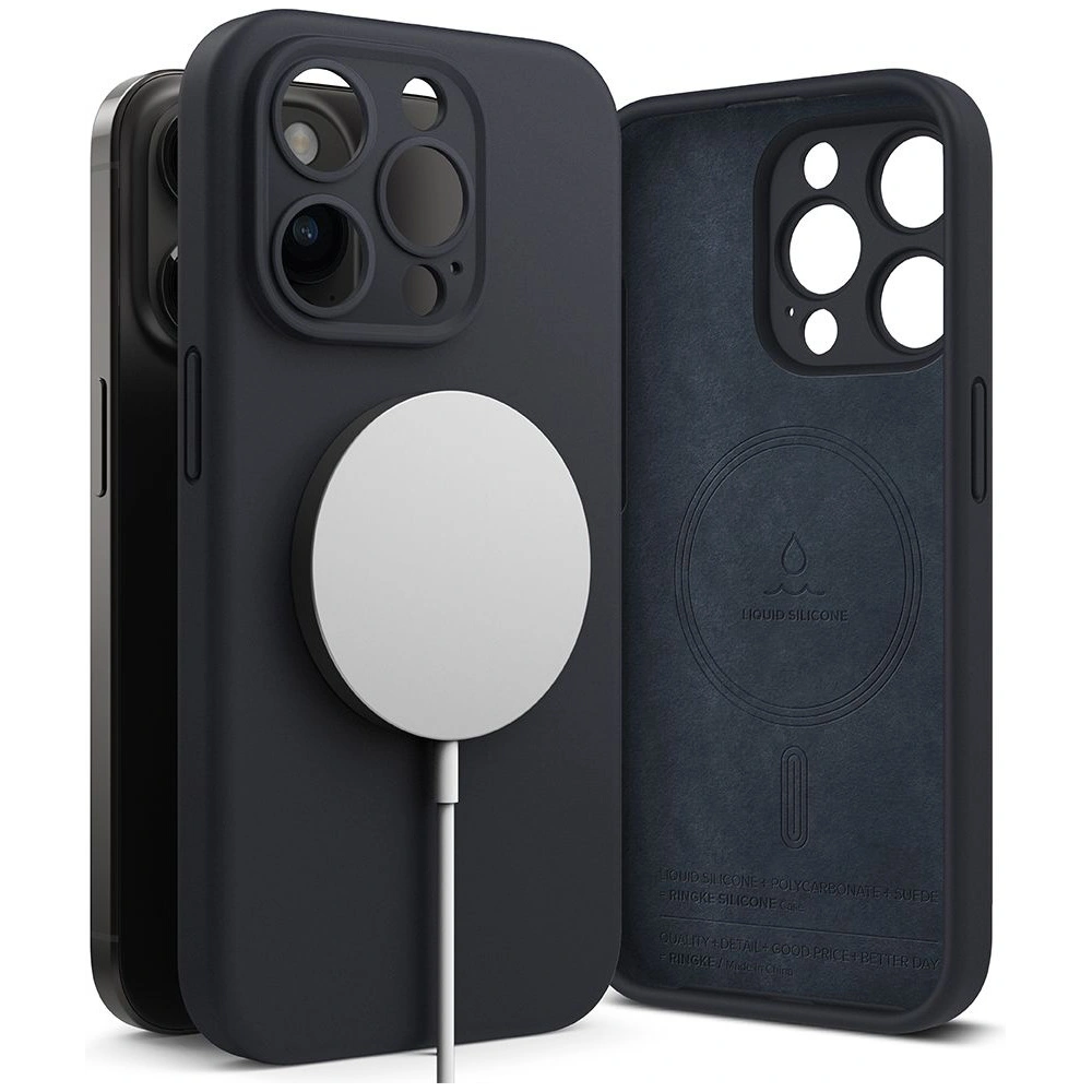Etui Ringke Silicone Magnetic MagSafe Apple iPhone 15 Pro Max Deep Blue