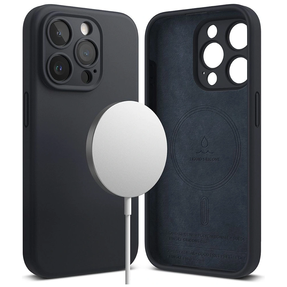 Etui Ringke Silicone Magnetic MagSafe Apple iPhone 15 Pro Max Deep Blue