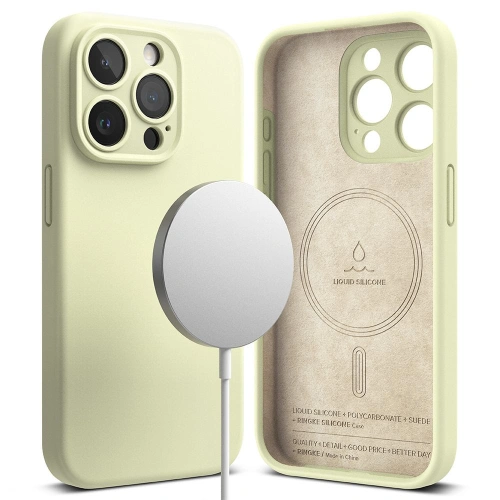 Kup Ringke Apple Caz Silicone Magnetic MagSafe iPhone 15 Pro Max Sunny Lime - RGK1842 - {ean13} - Sklep Home Screen