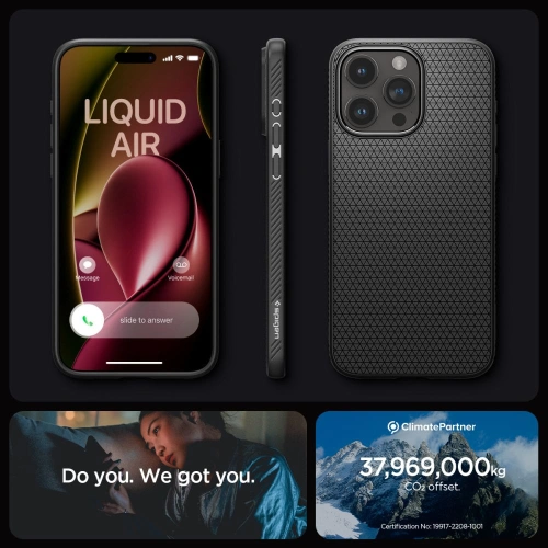 Kup Etui Spigen Liquid Air Apple iPhone 15 Pro Max Matt Fekete - SPN2945 - {ean13} - Sklep Home Screen
