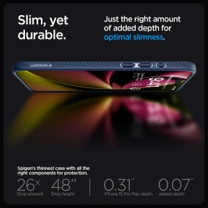 Kup Etui Spigen Liquid Air Apple iPhone 15 Pro Max Námořnická modrá - SPN2946 - {ean13} - Sklep Home Screen