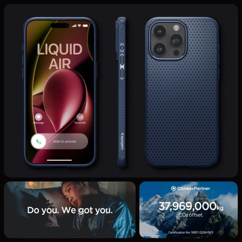 Kup Spigen Apple Carcasă Liquid Air iPhone 15 Pro Max Navy Blue - SPN2946 - {ean13} - Sklep Home Screen