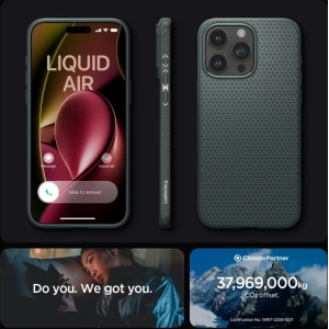 Kup Case Spigen Liquid Air Apple iPhone 15 Pro Max Abyss Green - SPN2947 - {ean13} - Sklep Home Screen