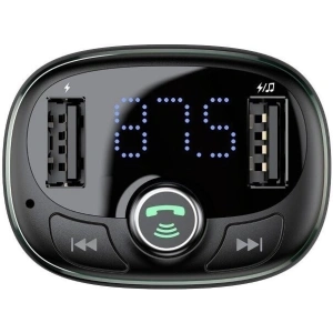 Kup Baseus Transmiter FM z Bluetooth USB microSD (niebieski) - BSU340BLU - {ean13} - Sklep Home Screen