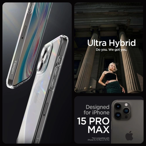Buy Spigen Ultra Hybrid Apple iPhone 15 Pro Max Crystal Clear - SPN2948 - {ean13} - Home Screen Store Europe