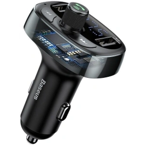 Kup Baseus Transmiter FM z Bluetooth USB microSD (niebieski) - BSU340BLU - {ean13} - Sklep Home Screen