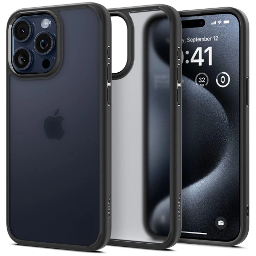 Kup Case Spigen Ultra Hybrid Apple iPhone 15 Pro Max Frost Schwarz - SPN2950 - {ean13} - Sklep Home Screen