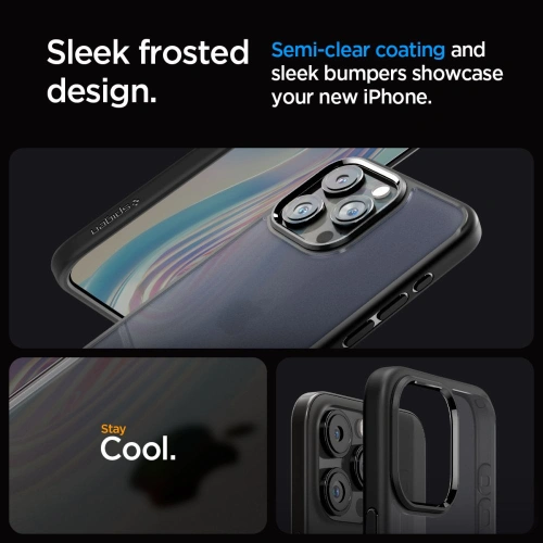 Kup Case Spigen Ultra Hybrid Apple iPhone 15 Pro Max Frost Schwarz - SPN2950 - {ean13} - Sklep Home Screen