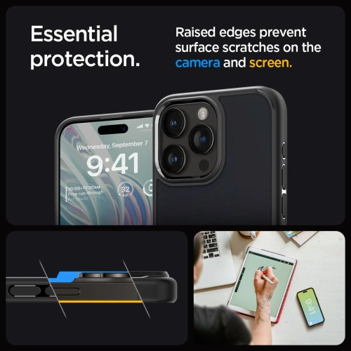 Kup Case Spigen Ultra Hybrid Apple iPhone 15 Pro Max Frost Schwarz - SPN2950 - {ean13} - Sklep Home Screen
