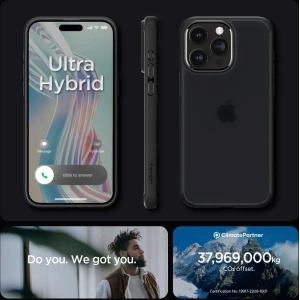 Kup Case Spigen Ultra Hybrid Apple iPhone 15 Pro Max Frost Schwarz - SPN2950 - {ean13} - Sklep Home Screen
