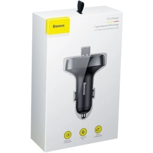 Kup Baseus Transmiter FM z Bluetooth USB microSD (niebieski) - BSU340BLU - {ean13} - Sklep Home Screen