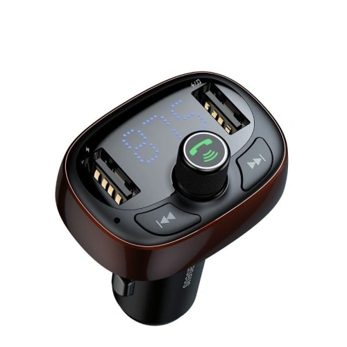 Kup Baseus FM transmitter s Bluetooth USB microSD (hnědý) - BSU341BR - {ean13} - Sklep Home Screen