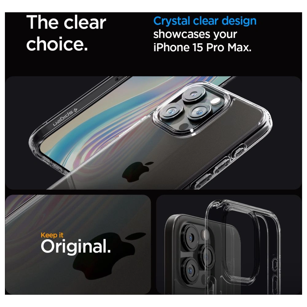 Etui Spigen Ultra Hybrid Apple iPhone 15 Pro Max Space Crystal