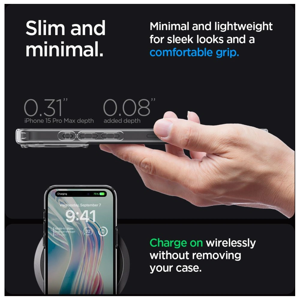 Etui Spigen Ultra Hybrid Apple iPhone 15 Pro Max Space Crystal