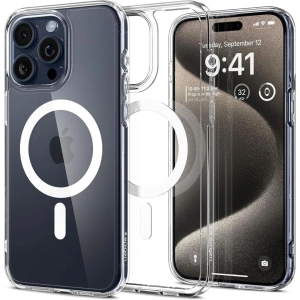 Kup Etui Spigen Ultra Hybrid Mag MagSafe Apple iPhone 15 Pro Max Bílá - SPN2953 - {ean13} - Sklep Home Screen