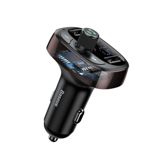 Kup Baseus FM transmitter s Bluetooth USB microSD (hnědý) - BSU341BR - {ean13} - Sklep Home Screen