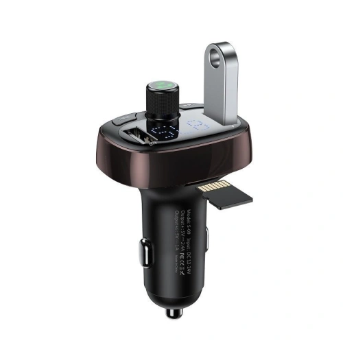 Kup Baseus FM transmitter s Bluetooth USB microSD (hnědý) - BSU341BR - {ean13} - Sklep Home Screen