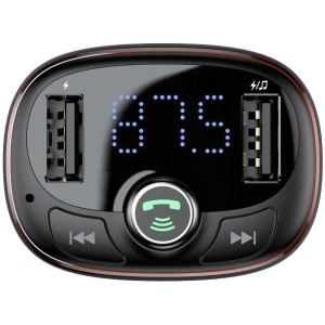 Kup Baseus Transmiter FM z Bluetooth USB microSD (brązowy) - BSU341BR - {ean13} - Sklep Home Screen