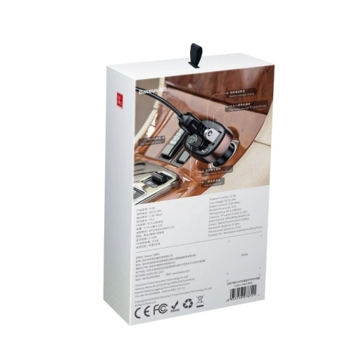 Kup Baseus FM transmitter s Bluetooth USB microSD (hnědý) - BSU341BR - {ean13} - Sklep Home Screen