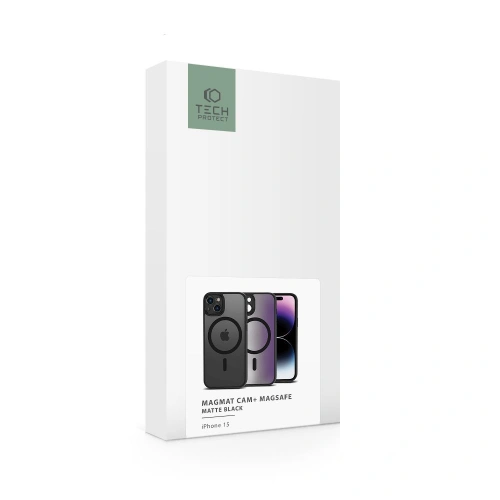 Kup Tech-Protect Apple Carcasă MagMat Cam+ MagSafe iPhone 15 negru mat - THP2317 - {ean13} - Sklep Home Screen