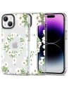 Case Tech-Protect MagMood MagSafe Apple iPhone 15 Weiße Gänseblümchen