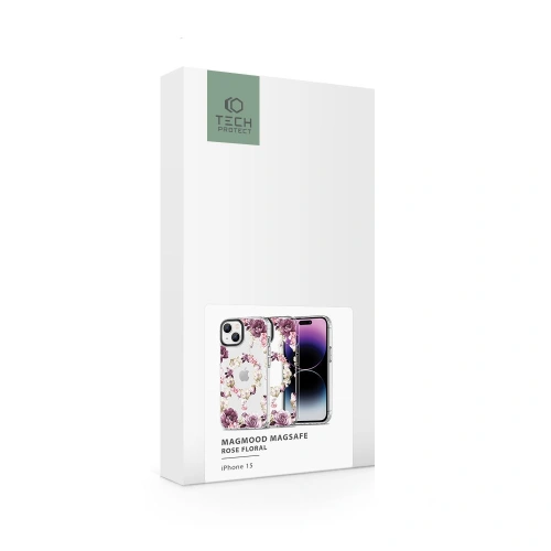 Kup Case Tech-Protect MagMood MagSafe Apple iPhone 15 Rose Floral - THP2321 - {ean13} - Sklep Home Screen