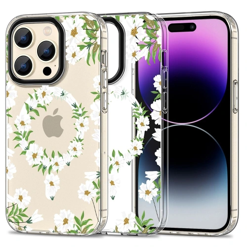 Kup Case Tech-Protect MagMood MagSafe Apple iPhone 15 Pro Weiße Daisy - THP2324 - {ean13} - Sklep Home Screen