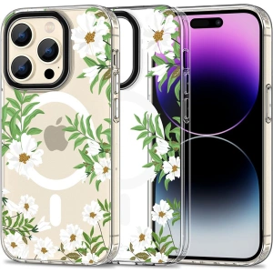 Etui Tech-Protect MagMood MagSafe Apple iPhone 15 Pro Spring Daisy