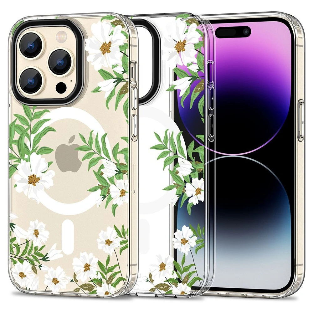 Etui Tech-Protect MagMood MagSafe Apple iPhone 15 Pro Spring Daisy