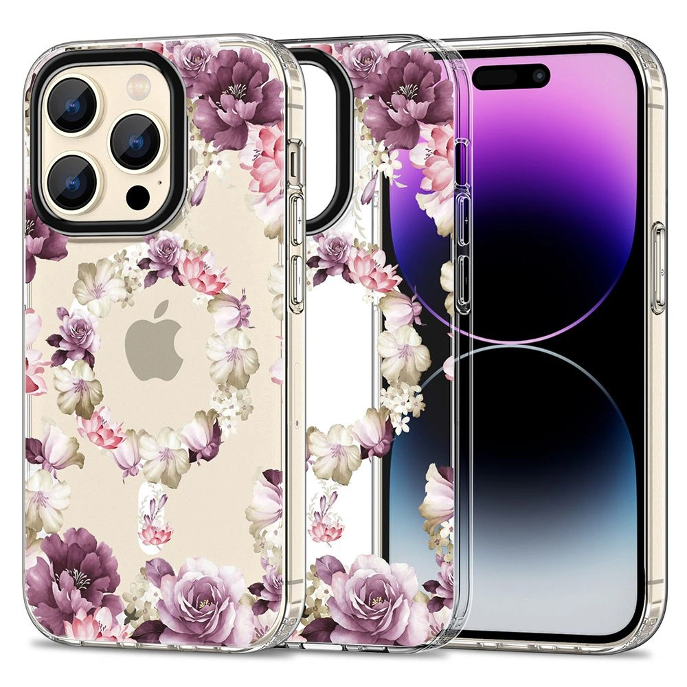 Etui Tech-Protect MagMood MagSafe Apple iPhone 15 Pro Max Rose Floral