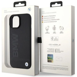 Etui BMW BMHMP15SSLLBK Apple iPhone 15 MagSafe hardcase Signature Logo Imprint czarny/black