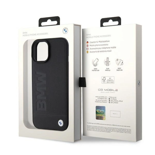 Kup Case BMW BMHMP15SSLLBK Apple iPhone 15 MagSafe Hardcase Signature Logo Imprint schwarz/black - BMW509 - {ean13} - Sklep Home Screen