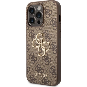 Etui Guess GUHCP15L4GMGBR Apple iPhone 15 Pro hardcase 4G Big Metal Logo brązowy/brown