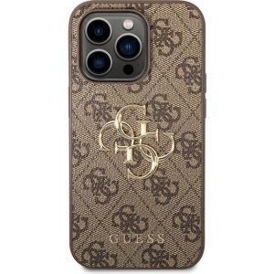 Etui Guess GUHCP15L4GMGBR Apple iPhone 15 Pro hardcase 4G Big Metal Logo brązowy/brown