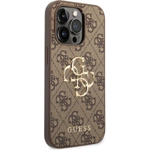 Etui Guess GUHCP15L4GMGBR Apple iPhone 15 Pro hardcase 4G Big Metal Logo brązowy/brown