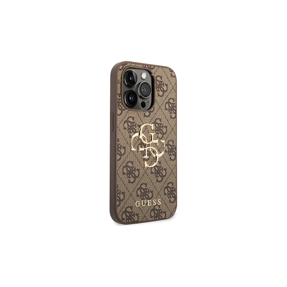 Etui Guess GUHCP15L4GMGBR Apple iPhone 15 Pro hardcase 4G Big Metal Logo brązowy/brown