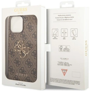 Etui Guess GUHCP15L4GMGBR Apple iPhone 15 Pro hardcase 4G Big Metal Logo brązowy/brown