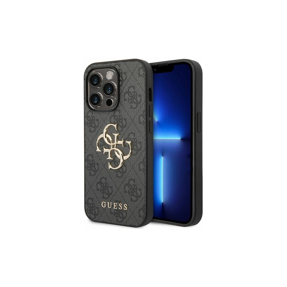 Etui Guess GUHCP15L4GMGGR Apple iPhone 15 Pro hardcase 4G Big Metal Logo szary/grey