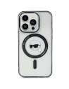 Karl Lagerfeld Apple Carcasă KLHMP15MHKHNOTK iPhone 15 Plus / 14 Plus hardcase IML Karl`s Head MagSafe transparent