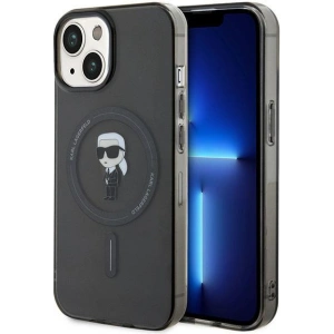 Etui Karl Lagerfeld KLHMP15SHFCKNOK Apple iPhone 15 hardcase IML Ikonik MagSafe czarny/black
