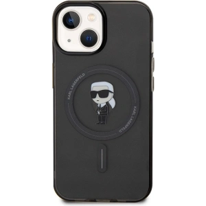 Etui Karl Lagerfeld KLHMP15SHFCKNOK Apple iPhone 15 hardcase IML Ikonik MagSafe czarny/black