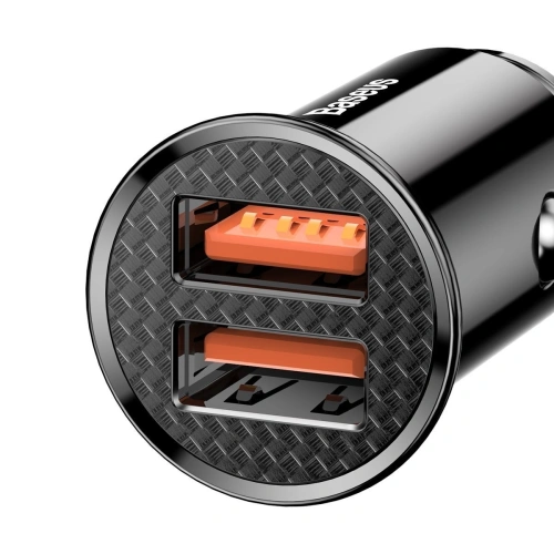 Kup Ładowarka samochodowa Baseus Circular 2xUSB QC3.0 5A 30W (czarna) - BSU346BLK - {ean13} - Sklep Home Screen