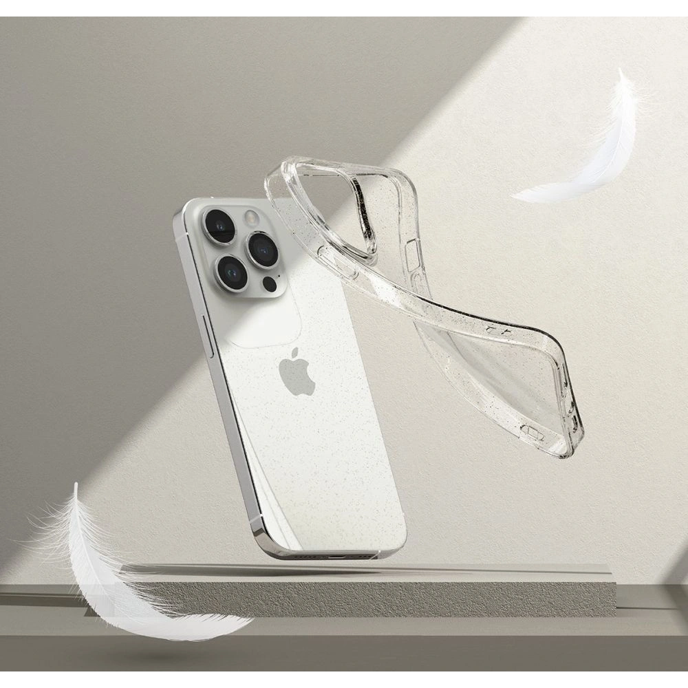 Etui Ringke Air Apple iPhone 15 Pro Glitter Clear