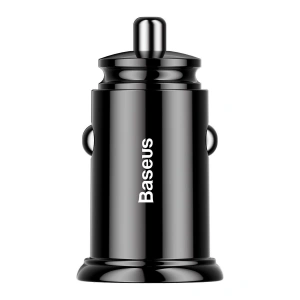 Buy Baseus Circular Car Charger 2xUSB QC3.0 5A 30W Black - BSU346BLK - {ean13} - Home Screen Store Europe