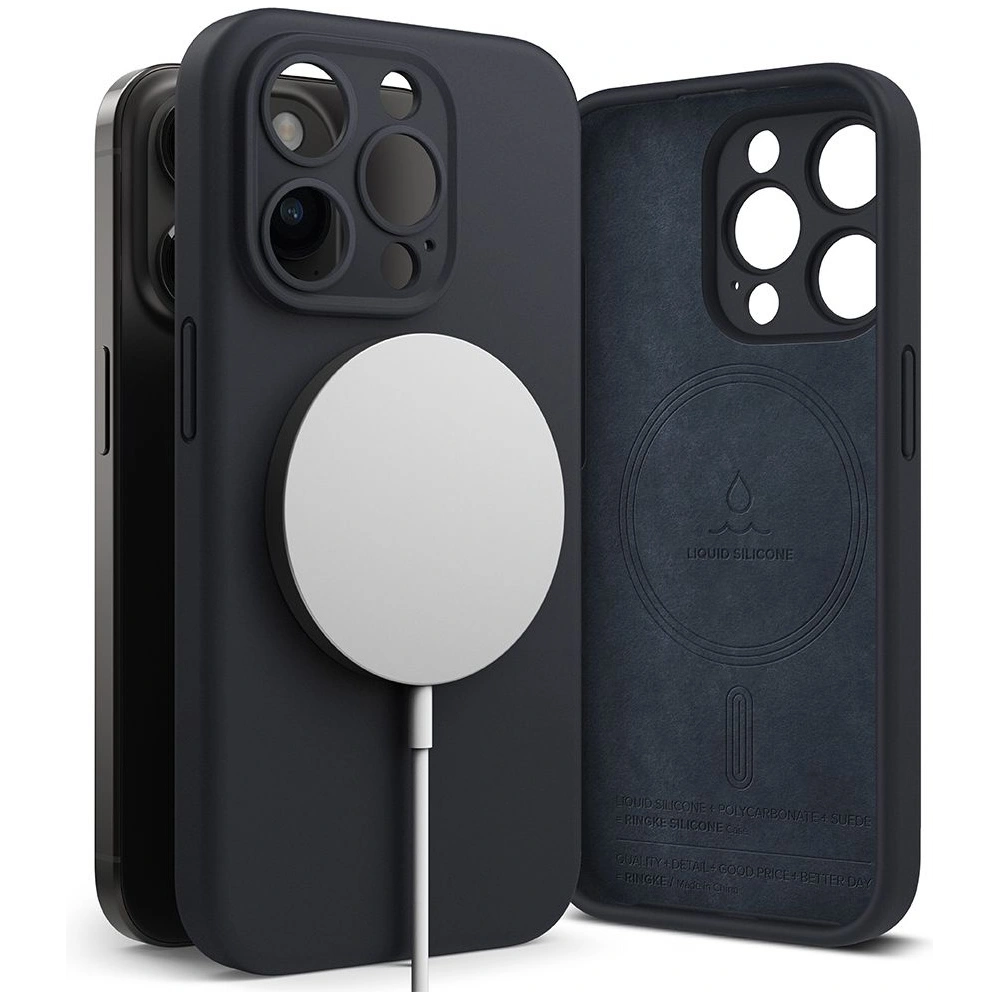 Etui Ringke Silicone Magnetic MagSafe Apple iPhone 15 Pro Deep Blue